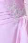 Palais colorié Robe de mariée princesse rose en taffetas dos laçage