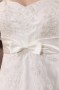 Robe de mariée grande taille à Ligne-A décolleté en coeur sans manches en organza