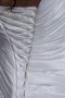 Robe de mariée longue Ligne A en taffetas décolleté en V