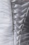 Robe mariée moderne décolleté en cœur asymétrique en organza à volant ornée de flaur fait main