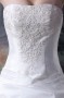Robe de mariée bustier princesse Ligne A en taffetas ornée de perle