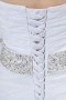 Robe de mariée trompette bustier sans bretelle ornée de fleur faite à la main