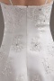 Robe de mariée plage bretelle spaghetti à bord asymétrique