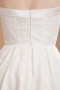 Robe de mariée courte vintage à bustier droit en dentelle