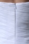 Robe de mariée bustier ruchée courte en organza