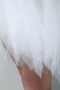 Mini robe de mariée bustier coeur à jupe évasée