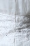 Mini robe bustier Empire blanche en organza