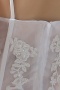 Robe de mariée sexy col en V dotée d'un corsage semi-transparent