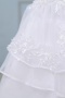 Robe de mariée plage en organza bustier à jupe asymétrique