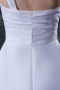 Robe de mariée moderne à une bretelle courte devant longue derrière