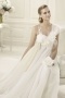 Robe de mariage empire avec fleurs 3D pour mariées enceintes