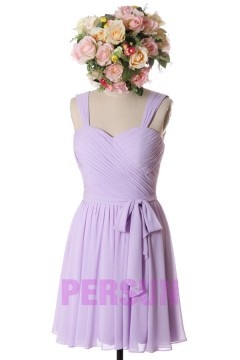 Robe demoiselle d'honneur verte Ligne A bustier coeur courte aux genoux avec bretelles