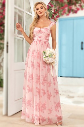 Vente directe - Robe demoiselle d'honneur rose - Persun.fr