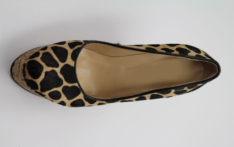 chaussure compensée leopard