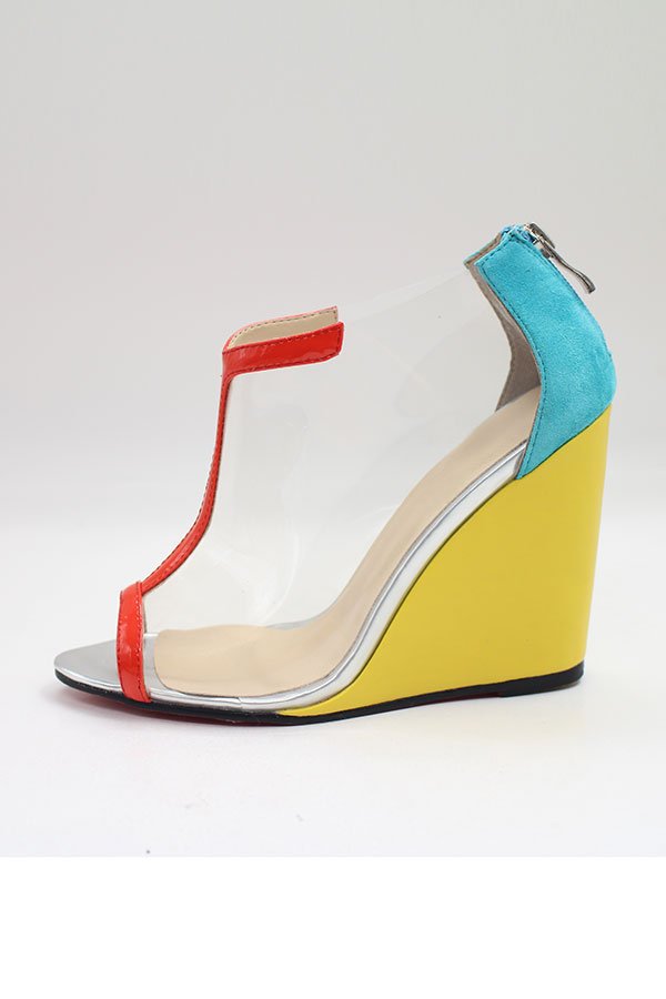 chaussure talon coloré