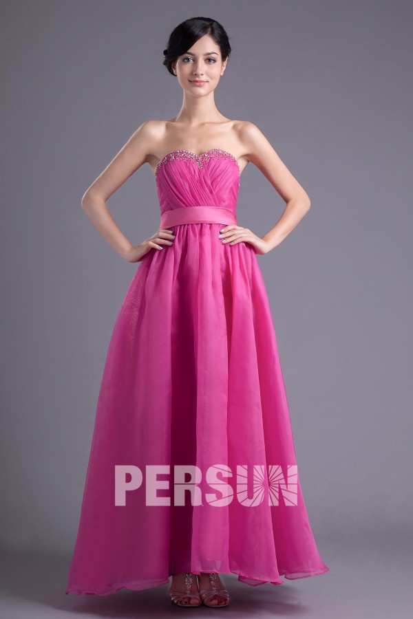 achat robe se soirée longue sans bretelle bon prix