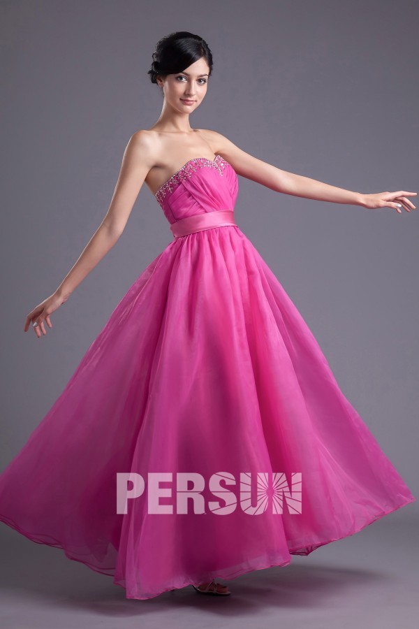 acheter robe de princesse femme couleur rose fushia bon prix