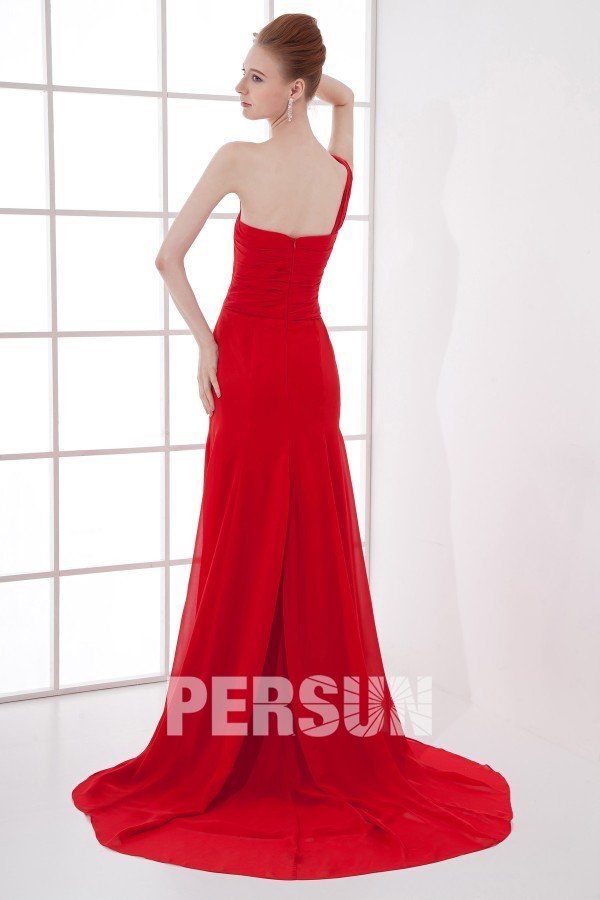 acheter robe rouge longue à dos ouvert