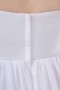 Robe blanche courte simple décolleté carré en mousseline
