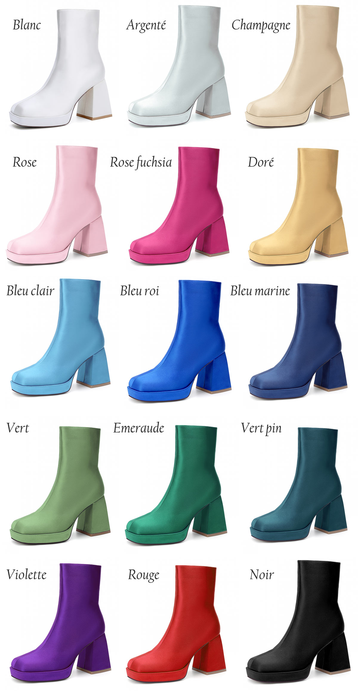 inspiration couleur bottines 2025