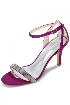 Sandales chic pour mariage violet